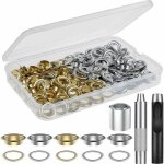 Lucky - 88 - trousse � ?illets 100 set kit de grommets eyeletspour le cuir, la toile, la tente, l'auvent ...