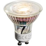 Ampoule led gu10 50mm  kelvins variables avec intensit rglable transparente 4, 5w 345lm 2000 - 2700k ...