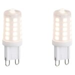 Luedd - lot de 2 ampoule led g9 dimmables opales 1, 2 w 100 lm 2700 k Luedd - lot de 2 ampoule led g9 dimmables opales 1, 2 w 100 lm 2700 k