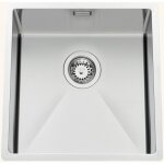 Luisina - evier sous - plan inox nid d'abeille vibrato 1 bac 450x450 mm