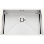 Luisina - evier sous - plan inox nid d'abeille vibrato 1 bac 670x450 mm