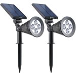 Lumi jardin - lot de 2 spots solaire spiky w34 blanc chaud ou blanc froid lumisky® blanc - froid - 6000k ... Lumi jardin - lot de 2 spots solaire spiky w34 blanc chaud ou blanc froid lumisky® blanc - froid - 6000k ...