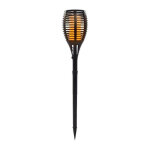 Lumi jardin torche solaire maity sun - effet flamme - led - h 80 cm - blanc chaud