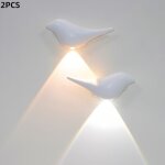 Lumi�res de capteur de mouvement en forme d'oiseau, lumi�re nocturne rechargeable usb avec changement ...