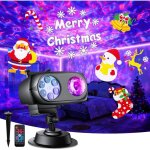 Lumi�re de carte imperm�able ext�rieure haute luminosit� motif de flocon de neige dynamique d�coration ...