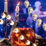 Lumires dcoratives extrieures pour patio, jardin, portail, cour, dcoration d'halloween et de nol ...