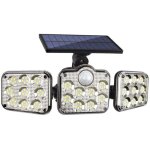 Lumi�res ext�rieures solaires avec capteur de mouvement 3 modes d'�clairage, lumi�res ext�rieures aliment�es ...