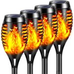 Lumières flamme solaire exterieure, 4pcs 12 led lampe solaire flamme torche jardin exterieur Étanche ... Lumières flamme solaire exterieure, 4pcs 12 led lampe solaire flamme torche jardin exterieur Étanche ...