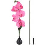 Lumires de fleur solaires extrieures, lumires de jardin solaires impermables avec fleur d'orchide ...