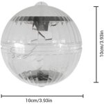 Lumi�re flottante solaire led multicolore ip44, �tanche, avec capteur de lumi�re, pour jardin, f�te, ...