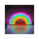 Lumière led / veilleuse néon arc - en - ciel multicolore pour chambre à coucher, luminaire décoratif ... Lumière led / veilleuse néon arc - en - ciel multicolore pour chambre à coucher, luminaire décoratif ...
