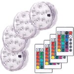 Lumi�res paysage color� d�coratives �clairage led �tanche lot de 4 lampes multicolores rgb submersibles ...