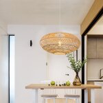 Arturesthome lumière pendentif en rotin naturel, lustre rond tissé suspension abat - jour, plafonnier ... Arturesthome lumière pendentif en rotin naturel, lustre rond tissé suspension abat - jour, plafonnier ...