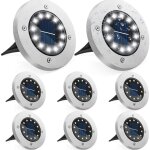 Lumière solaire extérieur, 12 pièces etanche au sol lampe solaire lampes solaires de jardin 12leds etanche ... Lumière solaire extérieur, 12 pièces etanche au sol lampe solaire lampes solaires de jardin 12leds etanche ...