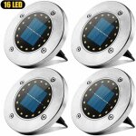 Lumi�re solaire ext�rieure avec 16 led - spot lampe solaire �tanche ip65 pour jardin, terrasse, cour, ...