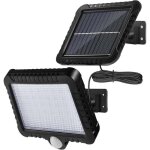 Lumire solaire extrieure avec dtecteur de mouvement ip65 tanche projecteur led avec cble de 5m projecteur ...