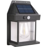 Lumi�re solaire ext�rieure vintage, lampe solaire avec d�tecteur de , �clairage led ip65 imperm�able, ...