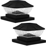 Lumière solaire pour poteau extérieure, résistante à l'eau ip65, batterie 600 mah, noir, 6x6 pouces Lumière solaire pour poteau extérieure, résistante à l'eau ip65, batterie 600 mah, noir, 6x6 pouces