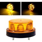 Lumire stroboscopique  led 24 v, lampe d'urgence magntique ambre, feu d'avertissement de scurit ...