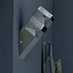 Lumihome - applique pyramide inox 32 led smd 9w � inox - blanc - neutre - 4000k