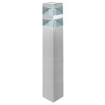 Lumihome - borne pyramide inox 32 led smd 9w 60cm � inox - blanc - neutre - 4000k
