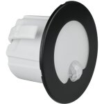 Luminaire d'escalier led 1, 2 w avec d�tecteur de mouvement, rond, noir mat, dpm