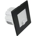 Luminaire d'escalier led avec d�tecteur de mouvement, carr�, noir dpm ycb177b - pir