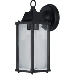 Luminaire extrieur endura classic m e27 noir, ip43, botier en aluminium, verre transparent, sans ampoule, ...