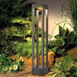 Luminaire d'ext�rieur de jardin 7 w, borne lumineuse 3 000 k, �clairage �tanche ip65, 1 000 lm, alliage ...