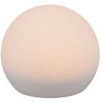 Luminaires de jardin, lampe de table de jardin solaire melo taille m blanc en plastique, trio