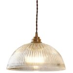 Luminaire suspension en verre vintage industrielle avec base e27 en laiton cuivre lustre loft lampe suspendue ...