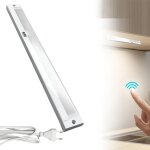 Luminella applique led sous - meuble marbella 90 cm ? variateur tactile on / off � effleurement, c�ble ...