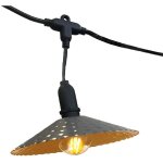 Guirlande lumineuse vinty gris acier 6m