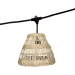 Lumisky - guirlande lumineuse raccordable tessa beige herbe marine 6m