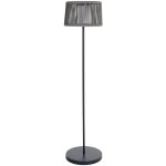 Lampadaire solaire soleo gris poly rotin h145 cm