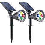 Lumisky spots solaires modernes multicolore lot de 2 lampadaire d'ext�rieur
