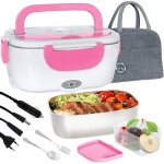 Lunch box chauffante lectrique (1. 5l / 55w), boite isotherme repas chaud portable, gamelle ghauffante ...