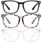 Lunettes anti - lumi�re bleue pour femmes / hommes (lot de 3) - id�ales pour lire sur ordinateur, jouer ...
