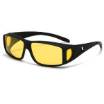 Lunettes conduite de nuit polaris�es - surlunettes de soleil verre jaune anti - �blouissement lunette ...