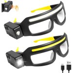 Lunettes led 1 paquet lunettes de phare rechargeables avec capteur de mouvement et contr�le tactile, ...