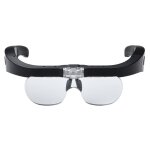 Lunettes loupe avec 2 lumires led, frontale grossissantes casque loupe mains libres pour couture, lecture ...