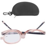 Lunettes de maquillage pour les yeux, lunettes de lecture portables pour presbytes, loupe relevable et ...