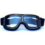 Lunettes de moto et jet lunettes de protection masques de moto 18x8cm (cadre noir + lentille transparente) ...