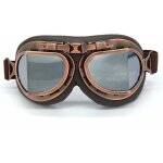 Lunettes de motocross, steampunk vintage aviateur style pilote moto cruiser scooter goggle biker racer ...