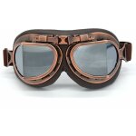 Lunettes de motocross, steampunk vintage aviateur style pilote moto cruiser scooter goggle biker racer ...