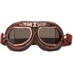 Lunettes de motocross, steampunk vintage aviateur style pilote moto cruiser scooter goggle biker racer ...