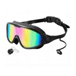 Lunettes de natation, antibue, protection uv, sans fuite, vision claire, faciles  rgler avec pont ...