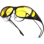 Lunettes de nuit polaris�es, protection anti - reflet pour homme et femme, lunettes polaris�es enveloppantes ...