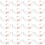 Lunettes de protection transparentes - lot 24x lunette de protection travail bricolage chantier chimie ...