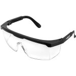 Lunettes de sécurité, verres blancs, branches réglables Lunettes de sécurité, verres blancs, branches réglables